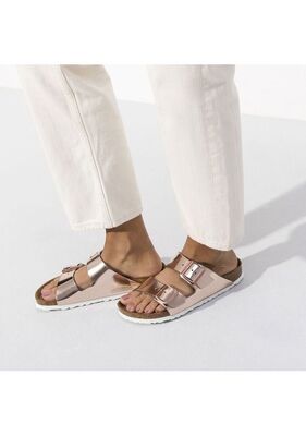 BIRKENSTOCK ARIZONA SOFT FOOTBED METALLIC COPPER ARIZONA BAKIR TERLİK 0952091 - 4