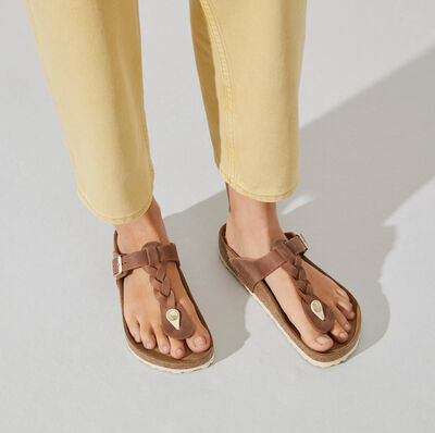 BIRKENSTOCK GIZEH LEOI BRAIDED PARMAK ARASI KADIN TERLİK 1021355 - 4