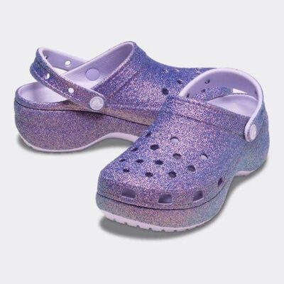 CROCS PLATFORM IRİD GLİTTER CLOG KADIN TERLİK 211024 - 2