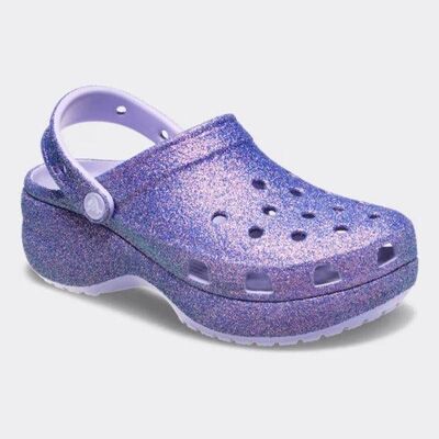CROCS PLATFORM IRİD GLİTTER CLOG KADIN TERLİK 211024 - 4