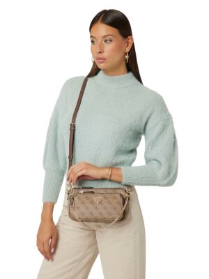 GUESS NOELLE DBL POUCH CRO KADIN ÇANTA HWBG7879710 - 2