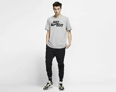 NIKE M NSW TEE JUST DO IT SWOOSH ERKEK TİŞÖRT AR5006 - 4