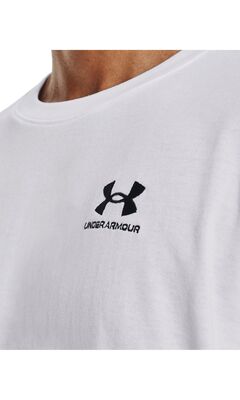 UA M LOGO EMB HEAVYWEIGHT SS ERKEK TİŞÖRT 1373997 - 4