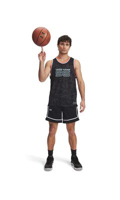 UA ZONE PRO 7IN MESH SHORT PRNTD ERKEK BASKETBOL ŞORTU 6000366 - 2