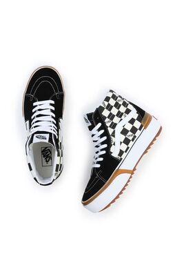 VANS CHECKERBOARD SK8-HI STACKED KADIN SNEAKER VN0A4BTWVLV1 - 4